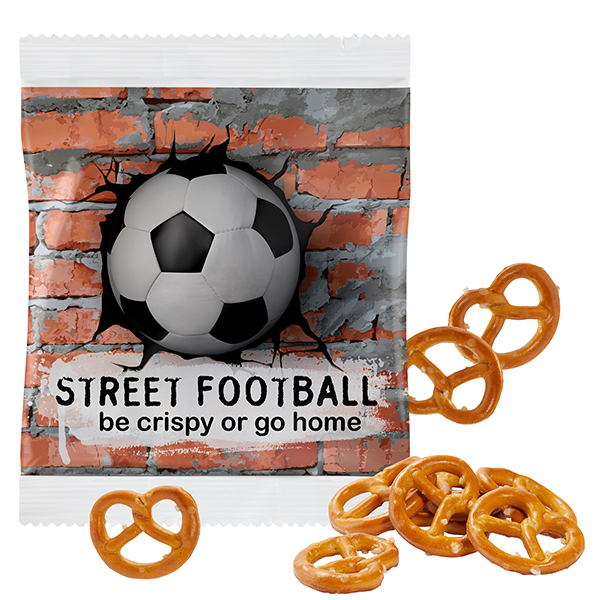 Mini Salz-Brezeln im kompostierbaren Tütchen