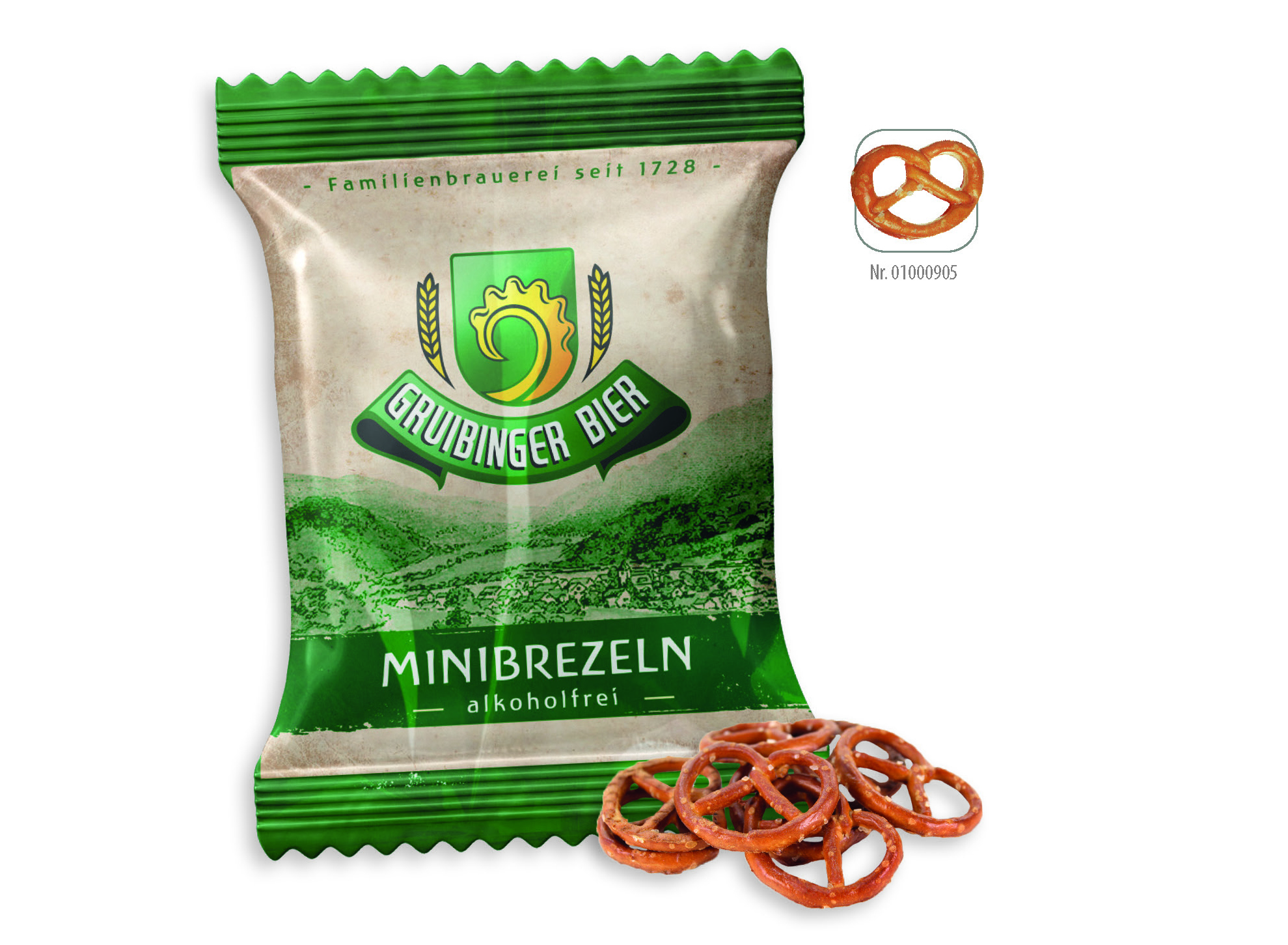 Mini Salzbrezeln Werbetüte
