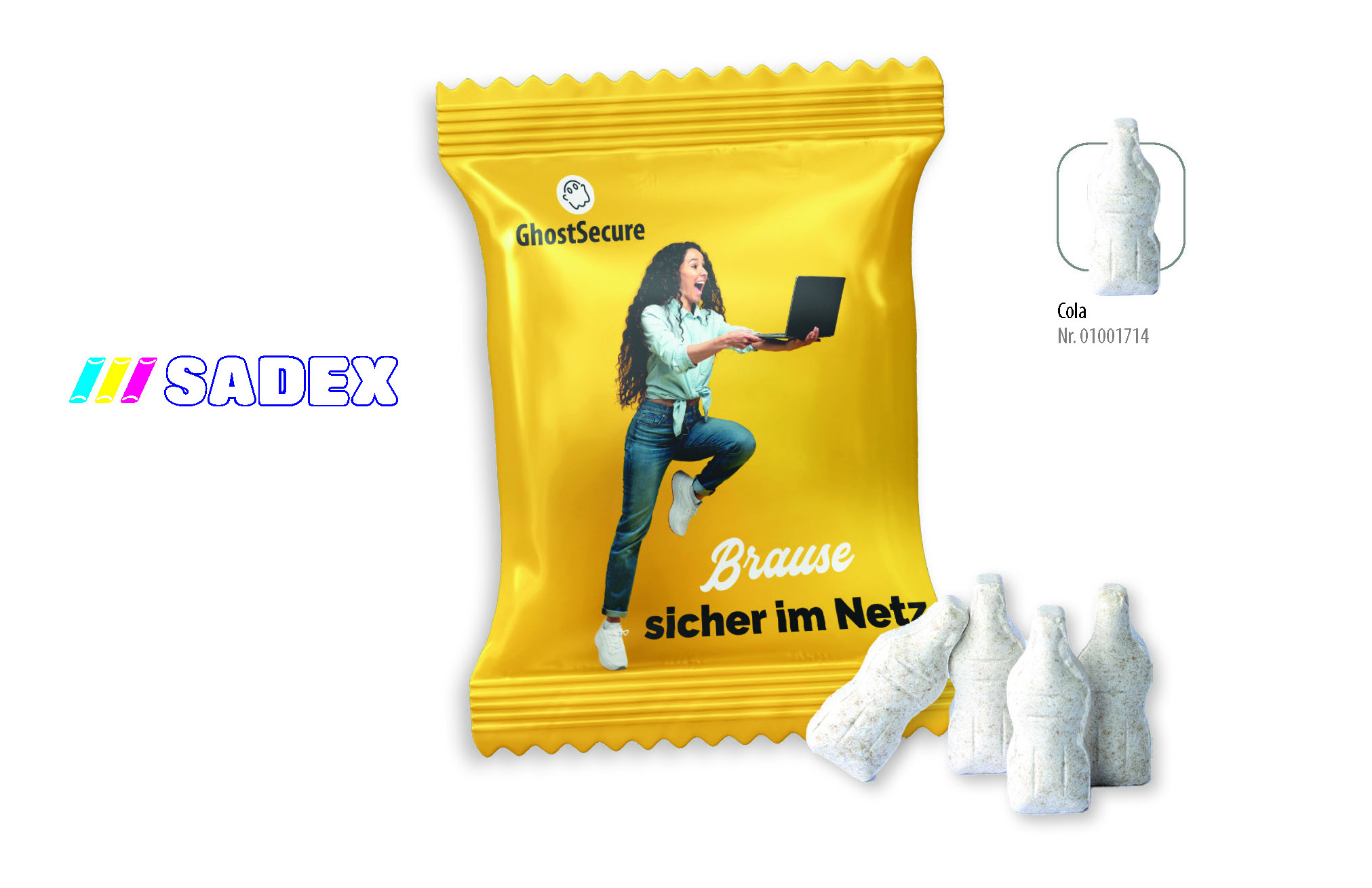 SADEX Brause Fläschchen Werbetüte