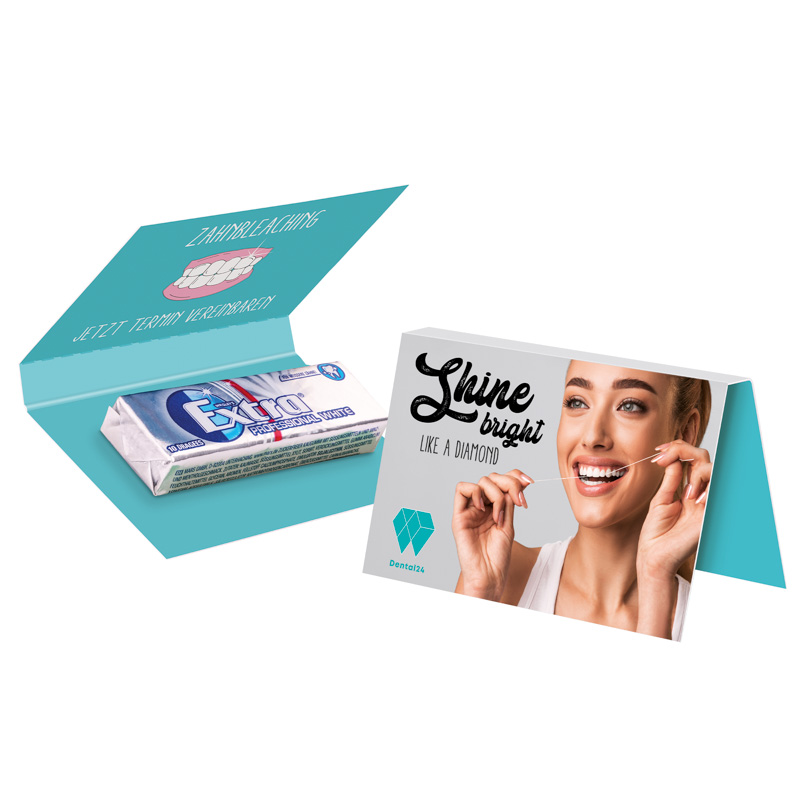 Werbekarte Visitenkartenformat Wrigley's EXTRA®